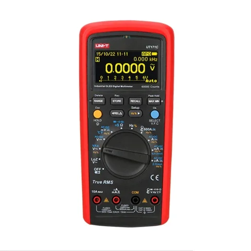 UNI-T UT171B UT171C Industrial True RMS Digital Multimeters Admittance/Resistance Tester