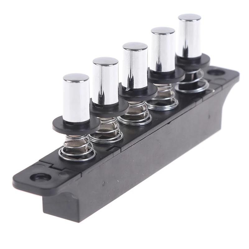 1PC Plastic Metal Range Hood Five-speed Silver Piano Key To Open Five-position Plug Button Switch