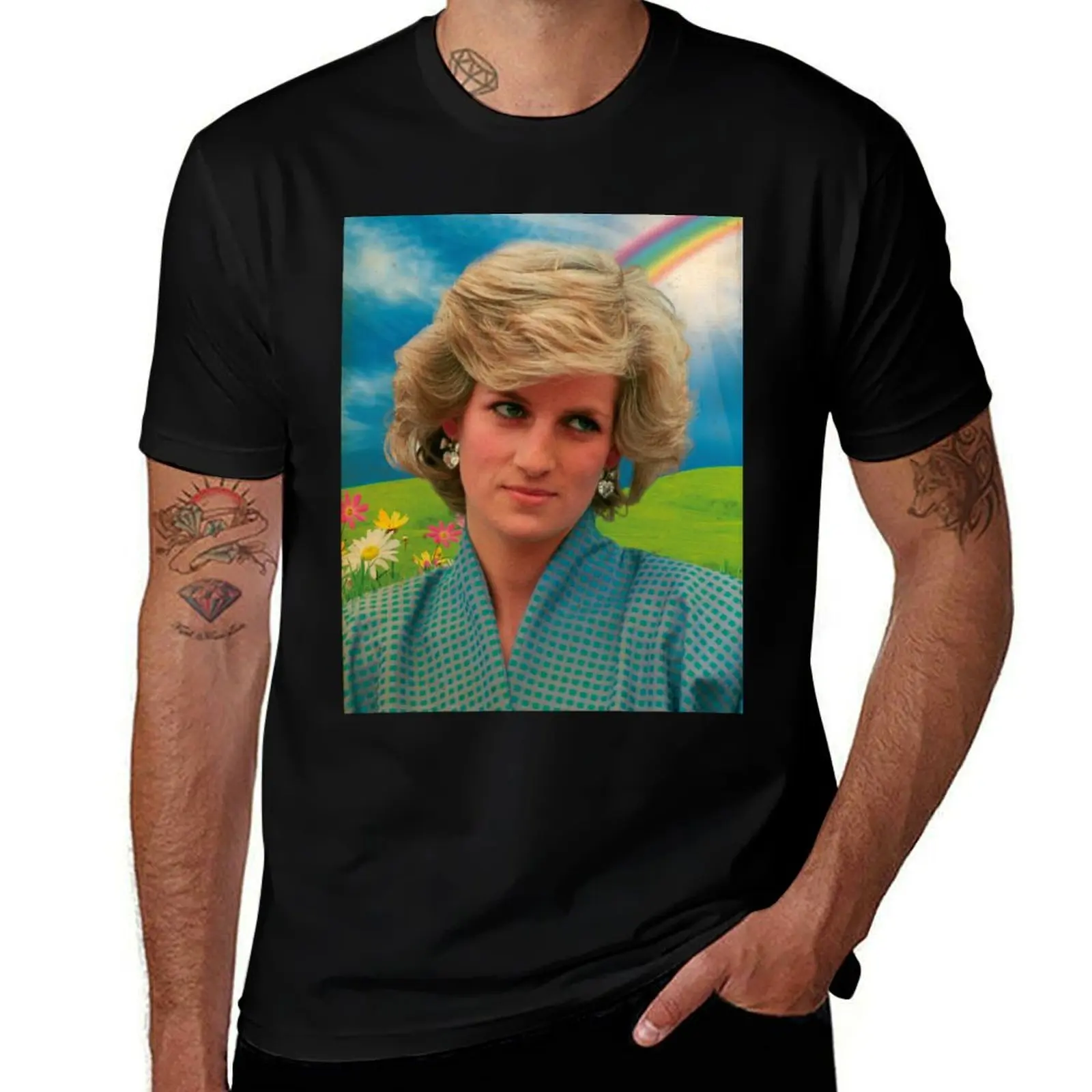 

princess collage T-Shirt shirts graphic tees animal prinfor boys tshirts personalised funny gifts Men's cotton t-shirt