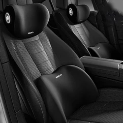 Memory Foam Car Neck Pillow Protective Lumbar Back Support Breathable Car Headrest Cushion Relieve Stress Car Seat Pillow