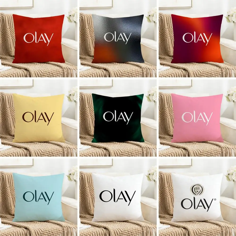 Capa de Almofada Minimalista Clássica Americana O-Olay Lavável em Linho Sintético para Uso Diário em Sofá, Decoração Leve para Casa