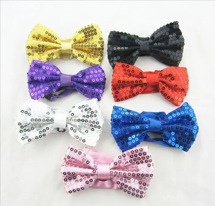 Adults and children general Korean version of glitter bow tie hip-hop dance magic show bow tie