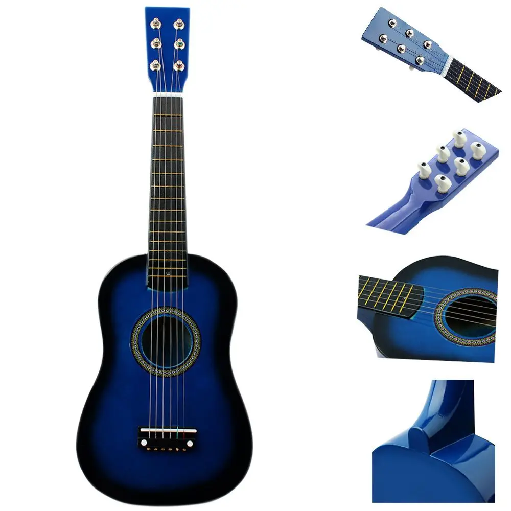 Small Mini 23 Inch 6 String Solid Wood Multi colors For Children Kids Beginners Acoustic Guitar