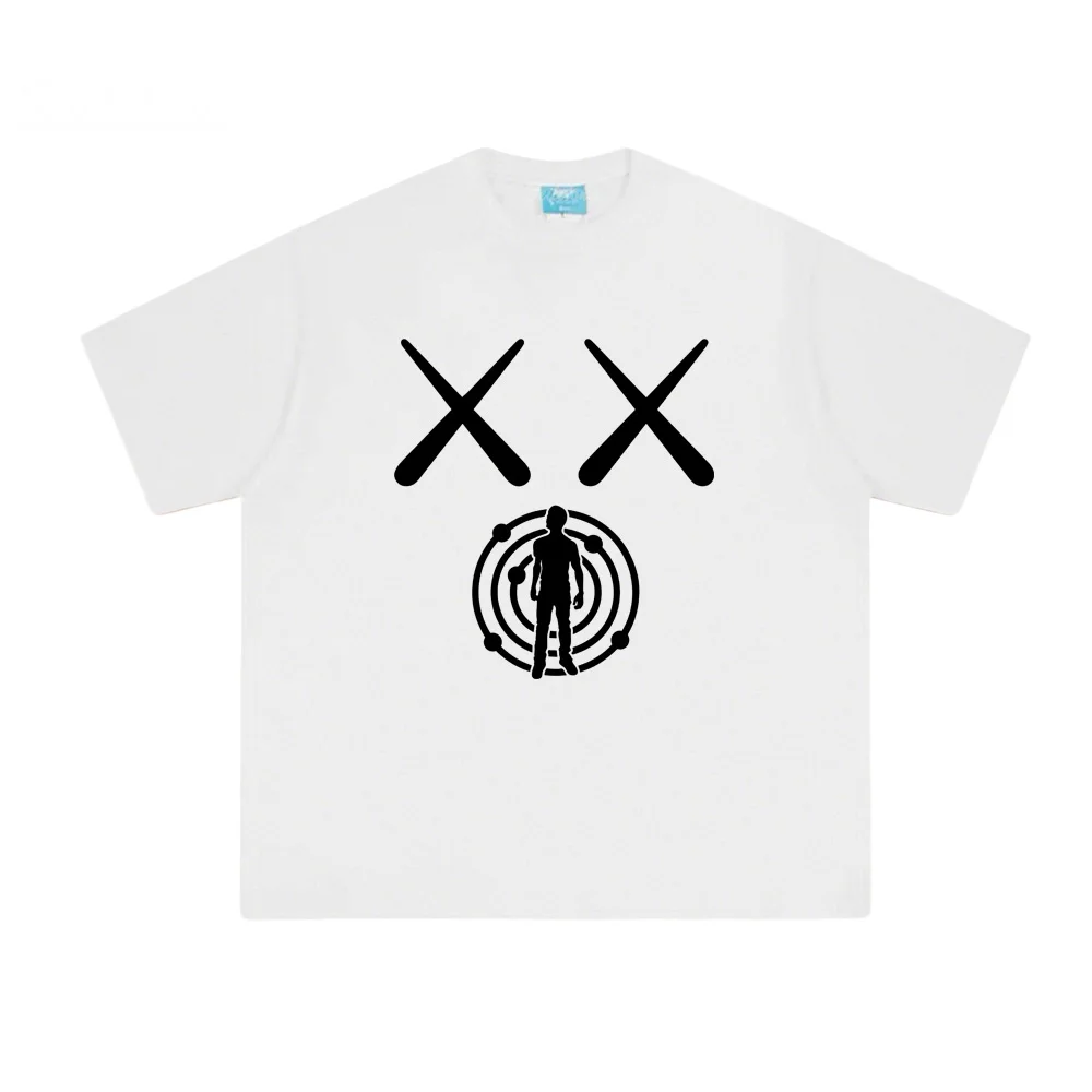 

Kid Cudi logo TShirt Street Hip-hop Rapper Short Sleeve Korean StyleTees Top Summer 100%CottonTshirt Sudaderas ComfortableTees