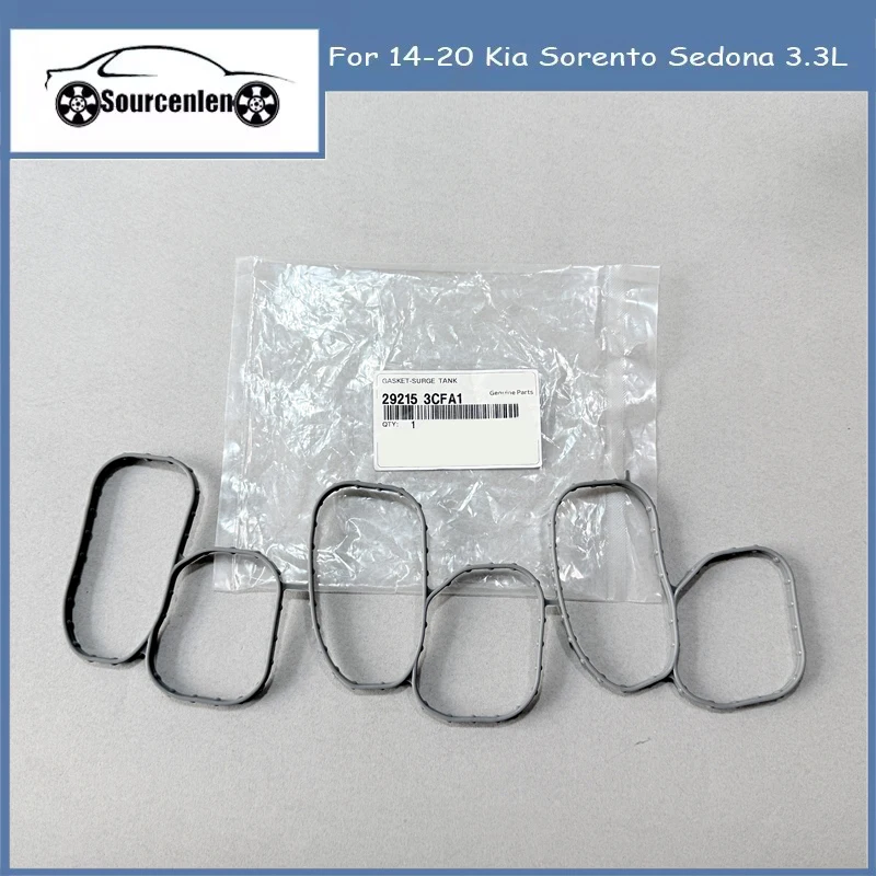 Upper Intake Plenum Gasket For 14-20 Kia Sorento Sedona 3.3L 292153CFA1 29215-3CFA1