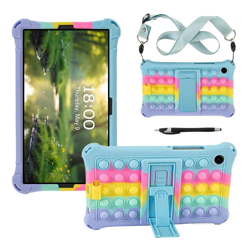Case For Samsung Galaxy Tab A11 8.7inch X130 X135 A9 8.7'' SM-X110 X115 Soft Silicone Kids Tablet Cover