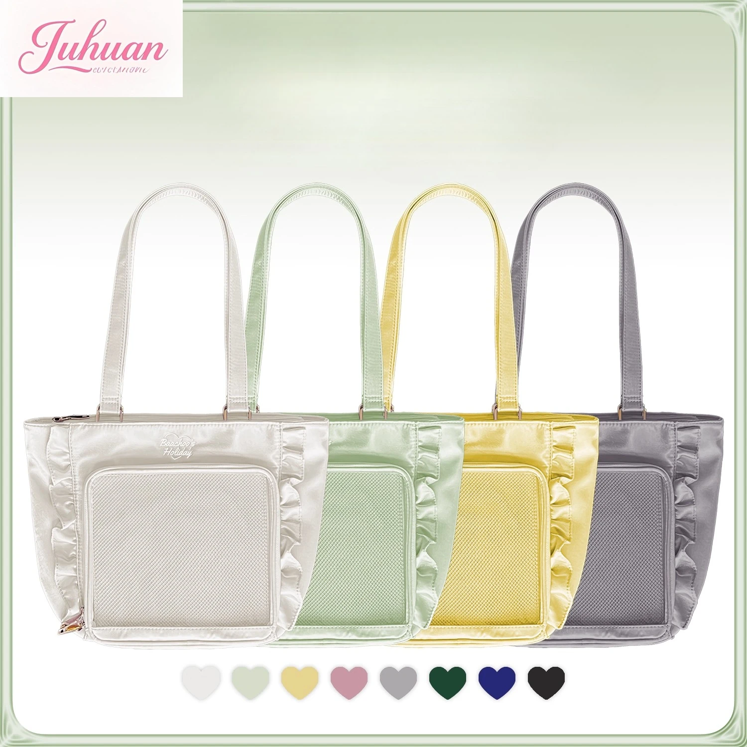 

Japanese Original Two-dimensional Comic Show Medium Food Baby Bag Ltabag Women Cute Lace Commuter Satin Tote Shoulder Bag Female