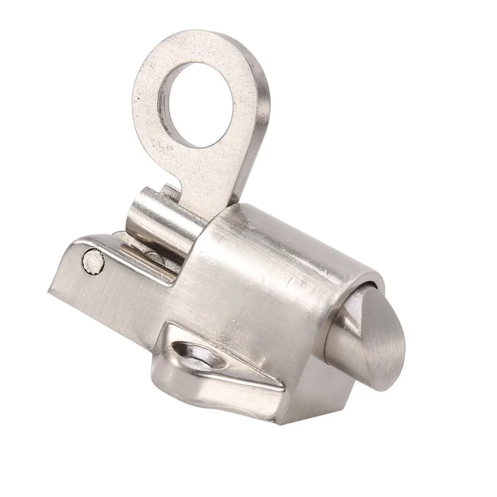 Bounce Lock Zinc Alloy Spring Loaded Latch Spring Bounce With Mounting Screws Door Lock Window Gate Security Lock Bedroom