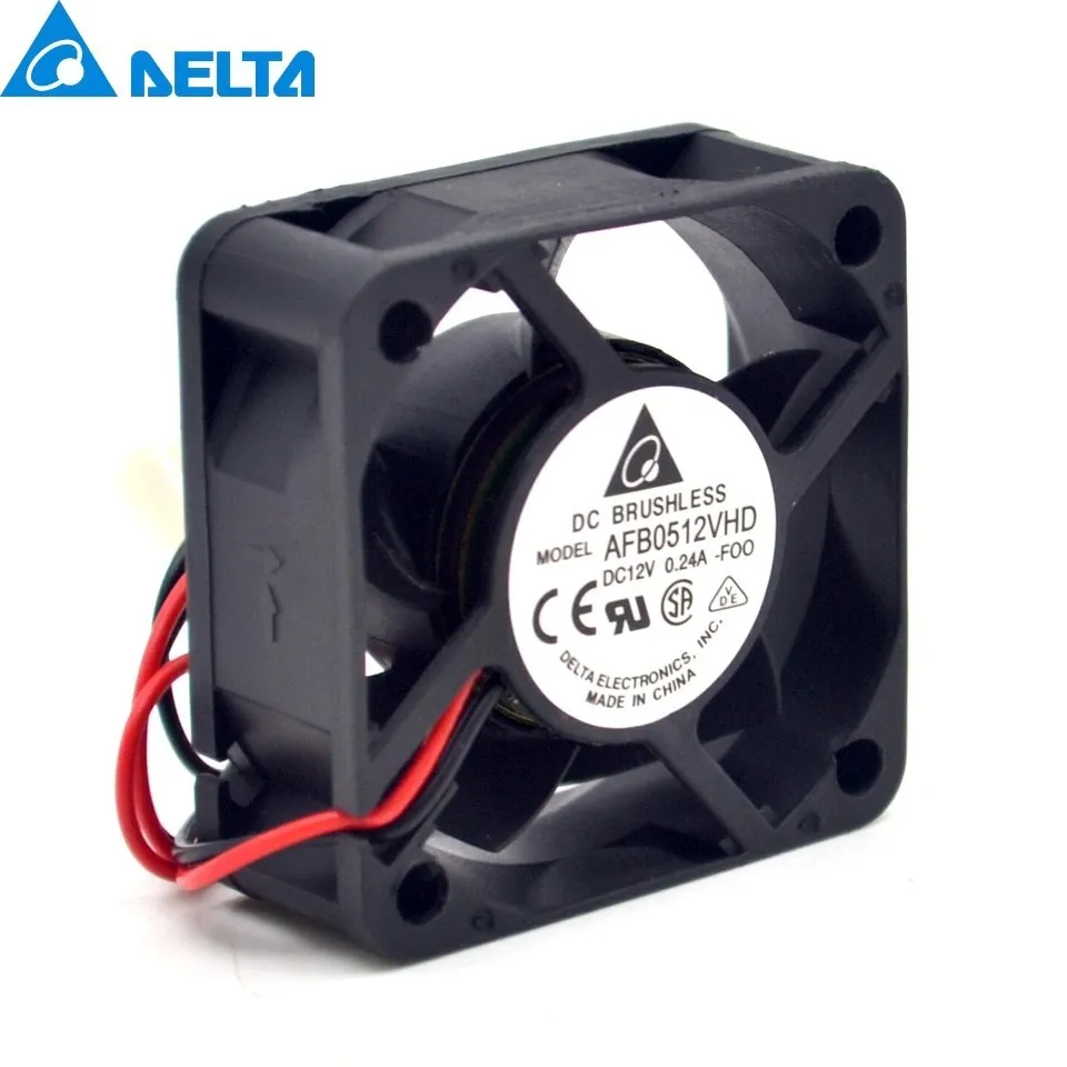 New AFB0512VHD 5020 50MM 12V 0.24A 5CM Double Ball Bearing Cooling Fan Server For Delta 50*50*20MM