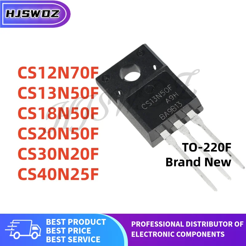 10Pcs/lot New CS12N70F CS13N50F CS18N50F CS20N50F CS30N20F CS40N25F TO-220F MOS Transistor
