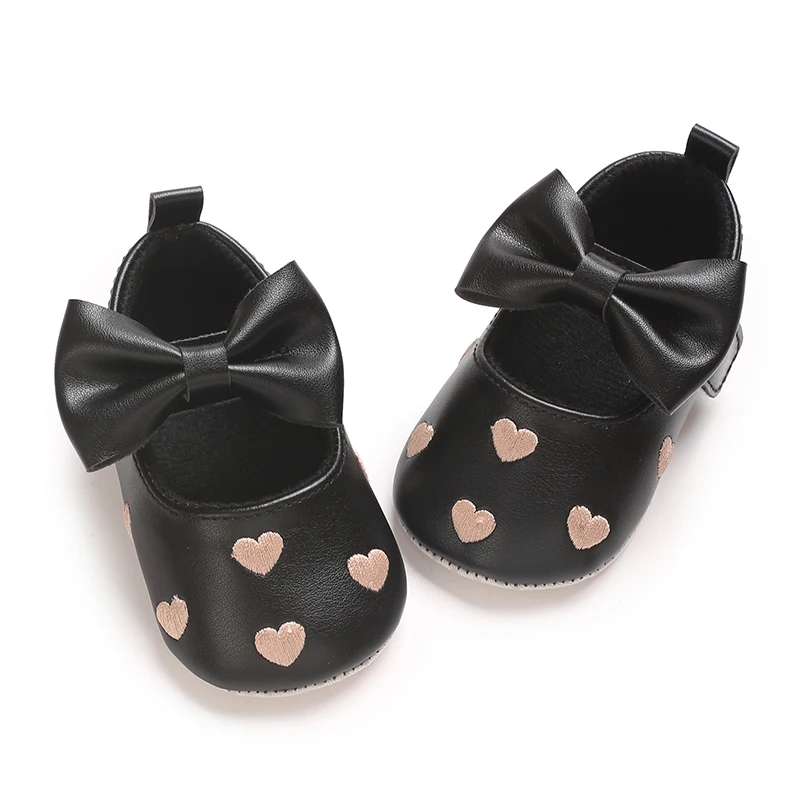 Cute and sweet bow princess shoes for spring and summer, comfortable and soft soled walking shoes for baby girls