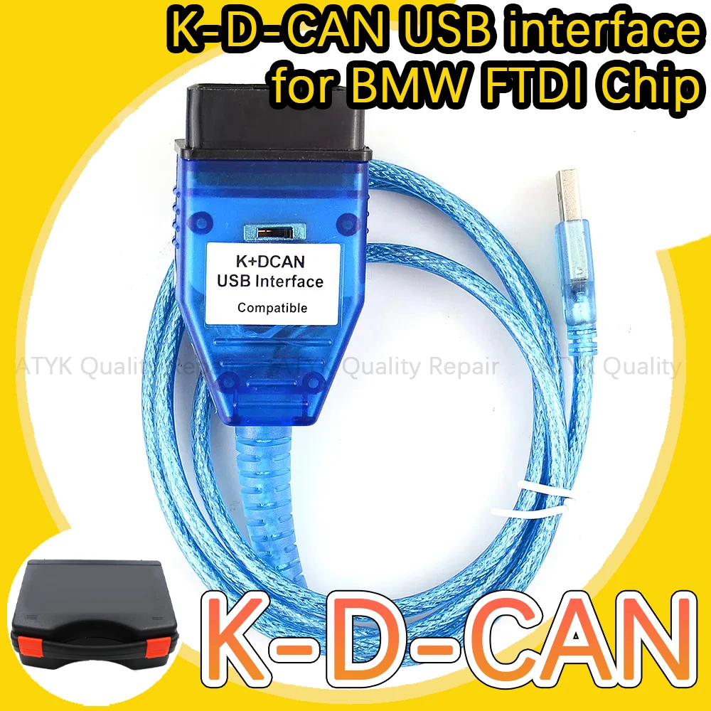 

for BMW FTDI Chip K D CAN USB interface diagnostic pour voiture K-D-CAN tuning auto tool obd2 scanner inspection tools new vci