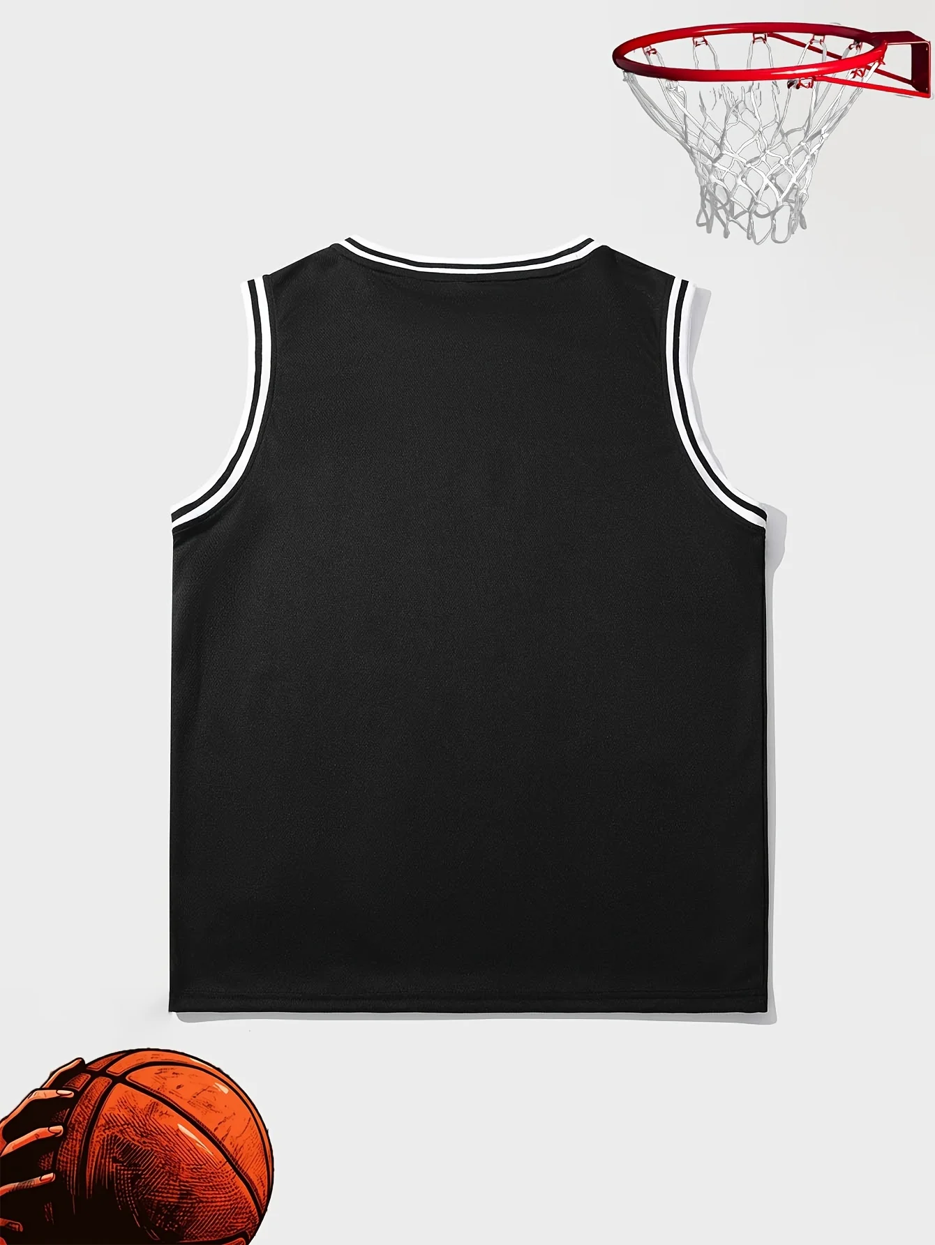 Two Piece 3D Printed Basketball Suit Sleeveless T-shirt+shorts Fabric Comfortable 23 Digit Sports Set Training Jogging