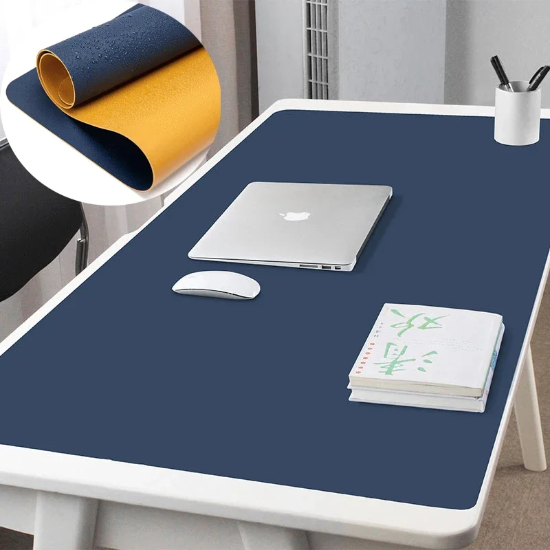 

2022 New office Mouse Pad 90x45/120x60cm PC Mousepad XXL Computer Waterproof Table Pad PU Leather Large Desk Mat Double-sided