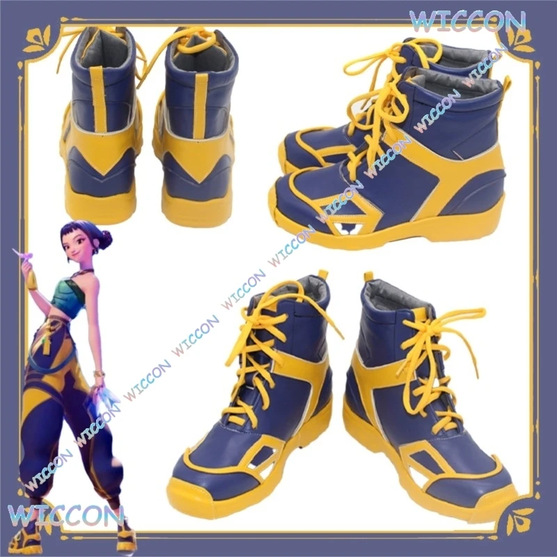 

Kp OpDemo NHunter Zoe Cosplay Shoes Custom Anime Game Performance Halloween Party Stage Kpop Style Christmas Sexy Wig Fullset