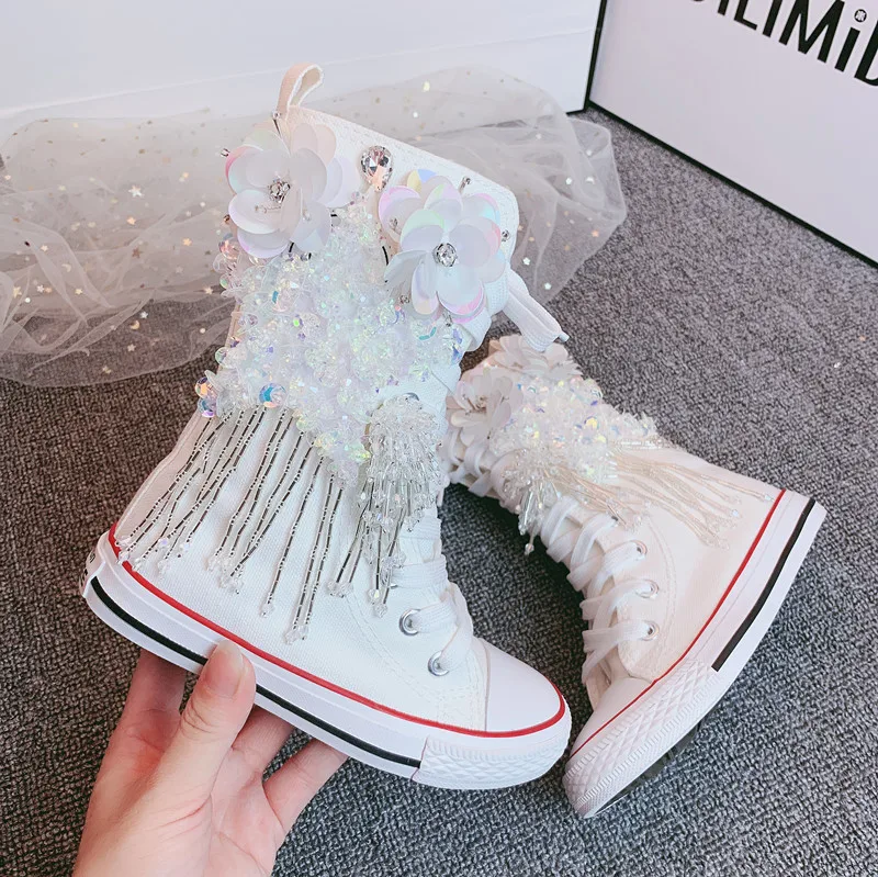 Children Boots Girl Casual Shoes Fashion Children Boots 2022 Autumn And Winter Princess Girls Boots Big size 36 37 38