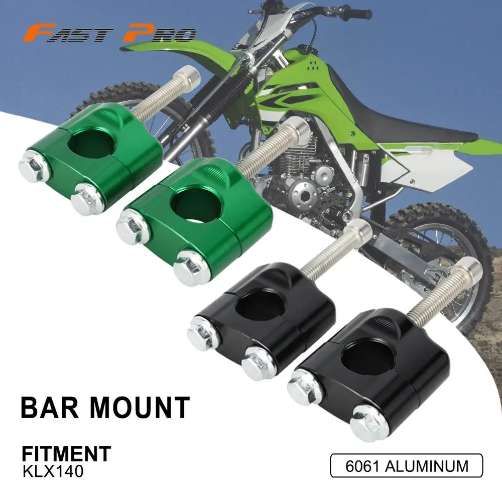 

Handlebar 22mm Riser Bar Mount Bar Clamp Motorcycles Accessories For Kawasaki KLX140 KLX 140 Off-Road Dirt Pit Bike Aluminum