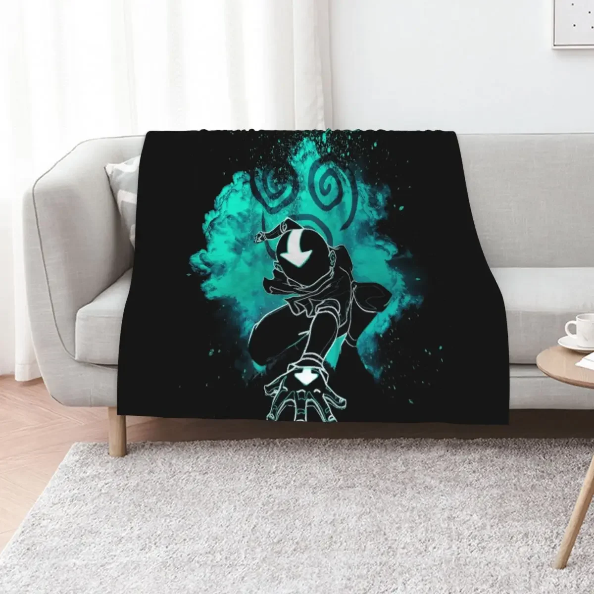 

Soul of the Airbender Throw Blanket sofa bed Flannel Fabric Custom Luxury Brand Blankets