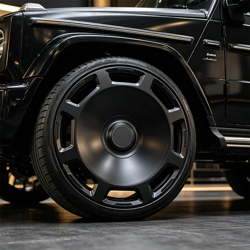 

Custom New Car Wheel 5x130 Forged Aluminium Alloy Hub with Black Finish 16-24 inchfor Benz G63