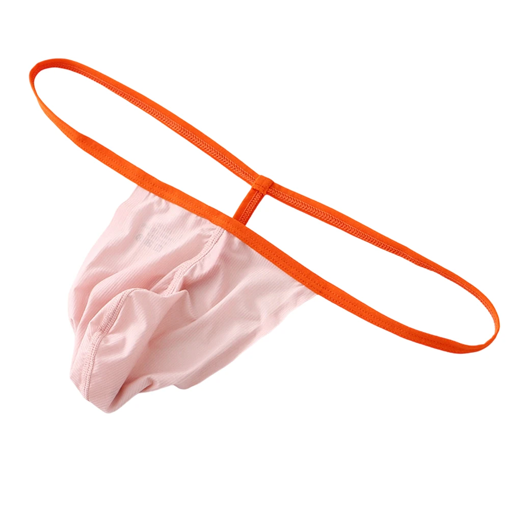 

Мужские бесшовные мини-стринги в японском стиле с низкой посадкой, эротическое нижнее белье с анатомическим мешочком, унисекс трусы с низкой посадкой