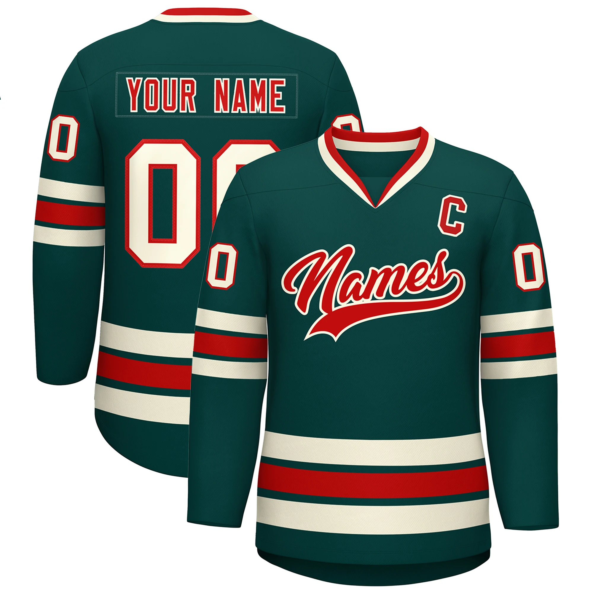 Custom Hockey Jersey Printed Name & Number & Logo New Fashion Jerseys for Men/Youth Classic Sport Sweater