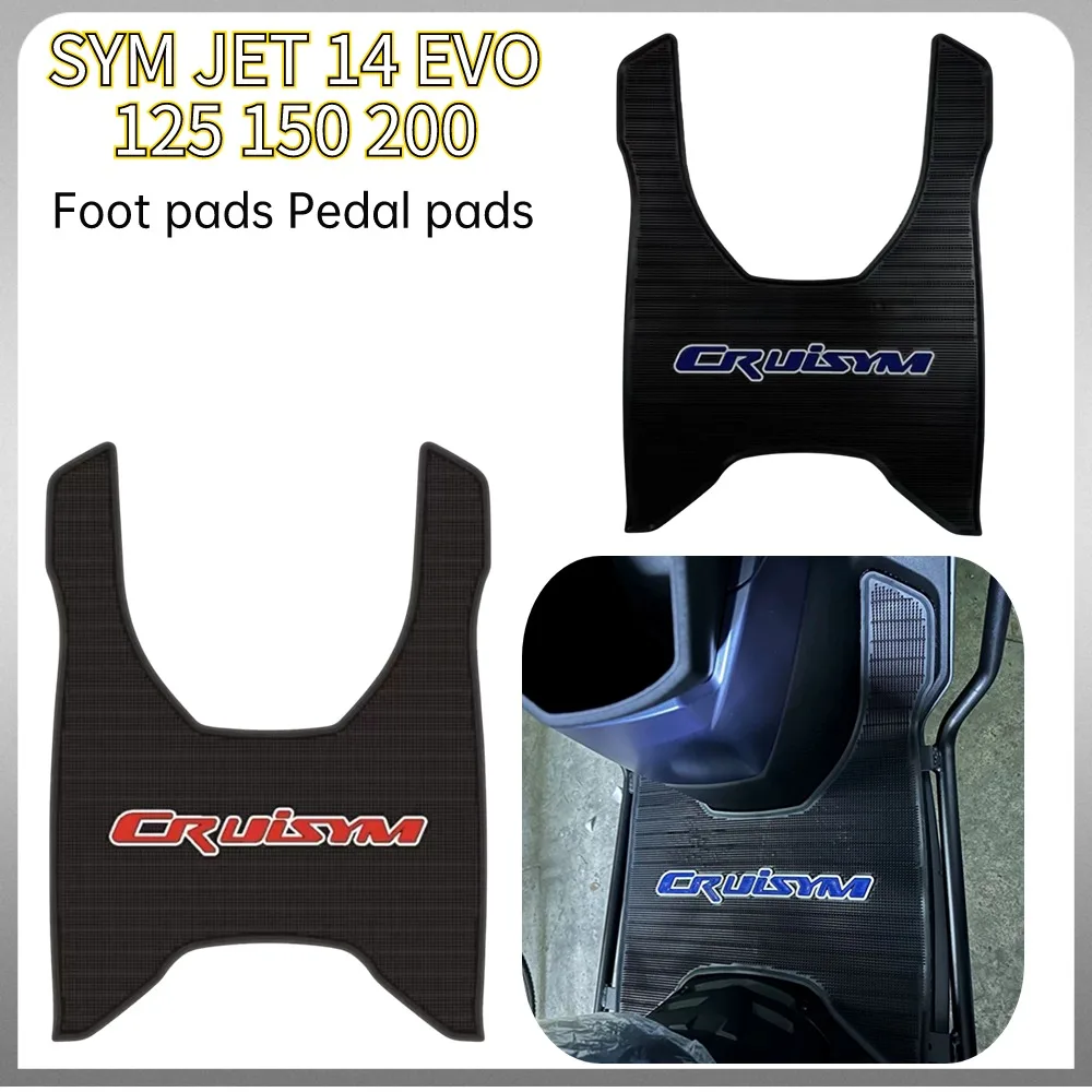 New For SYM JET 14 EVO 125 150 200 Motorcycle Modification Accessories Thickened Foot Pads Pedal Pads