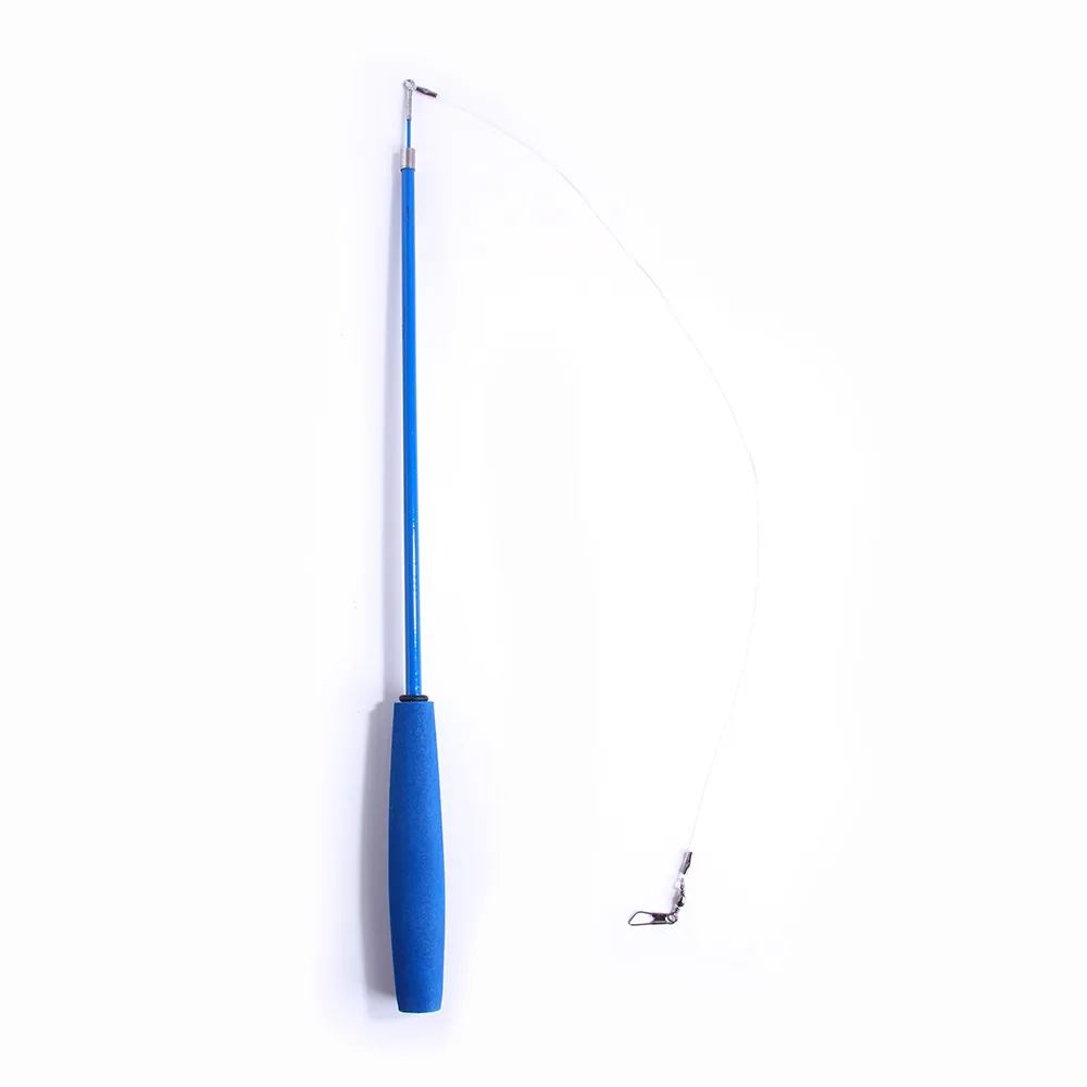 Retractable Pet Cat Caterpillar Feather Replacement Head Toy Set Funny Cat Stick Fishing Rod Cat Toys Interactive Pet Products