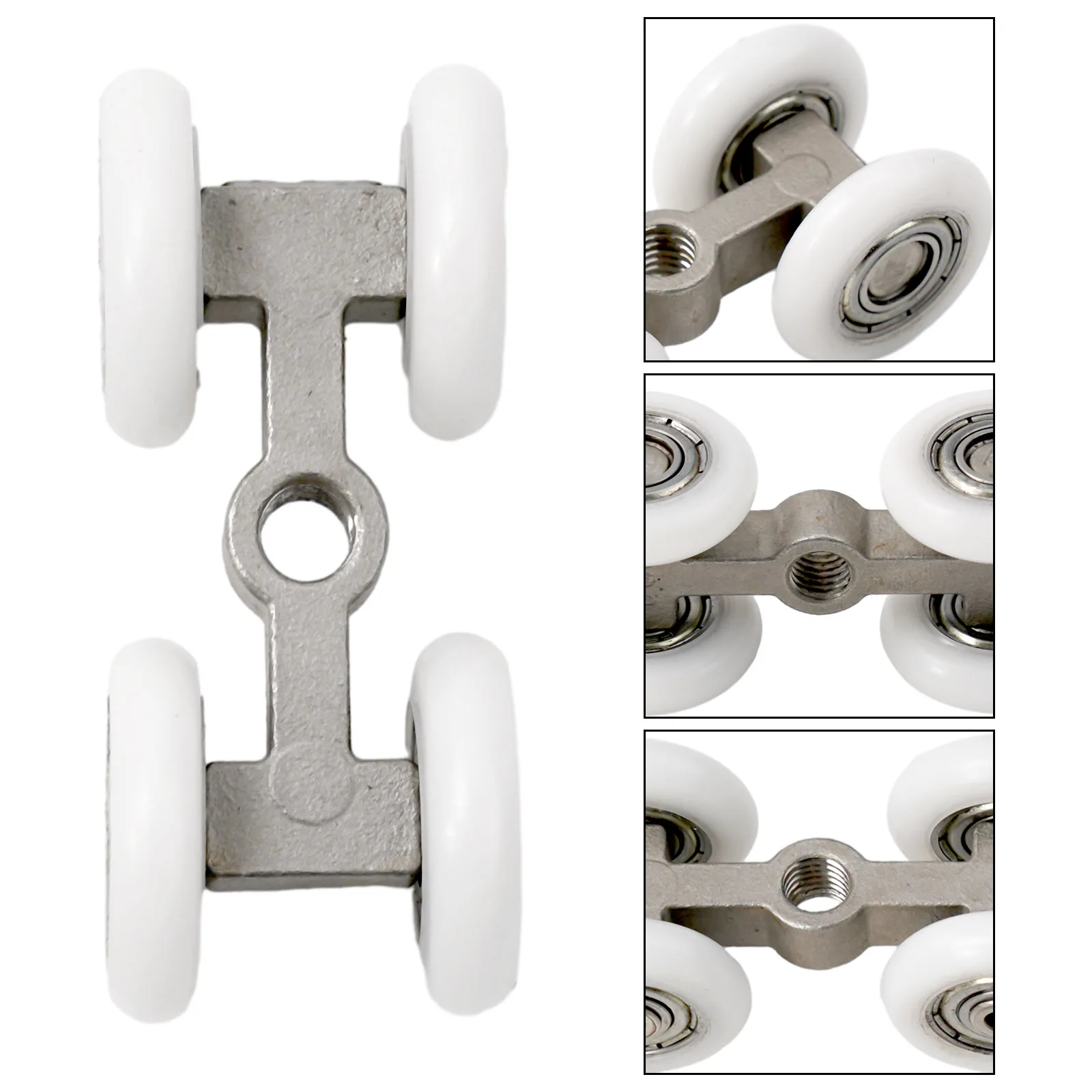 Stainless Steel Sliding Door Roller Unit for Supporting Interior Sliding Doors in House and Apartment Settings