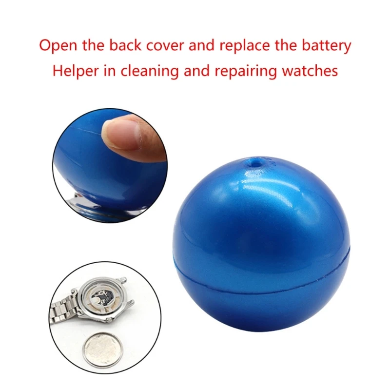 Bola para extracción tornillos, herramienta versátil para abrir carcasa trasera reloj, funcionamiento sencillo,