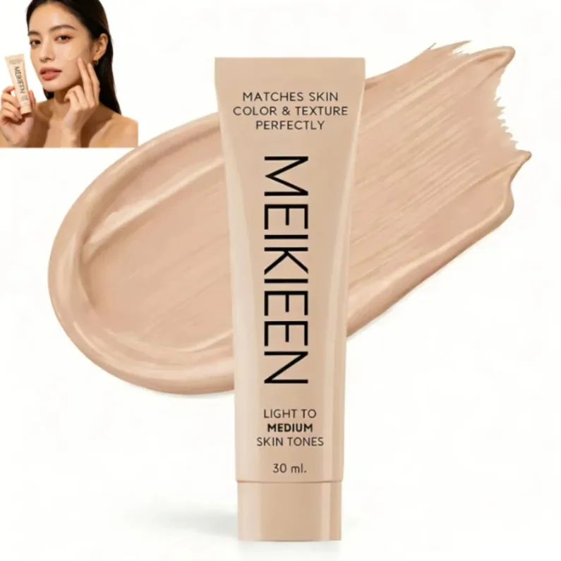 30ml Match Skin Color Foundation Original Liquid Foundation MEIKIEEN Luxury Color-Change Texture Perfect Light Medium Skin Tones