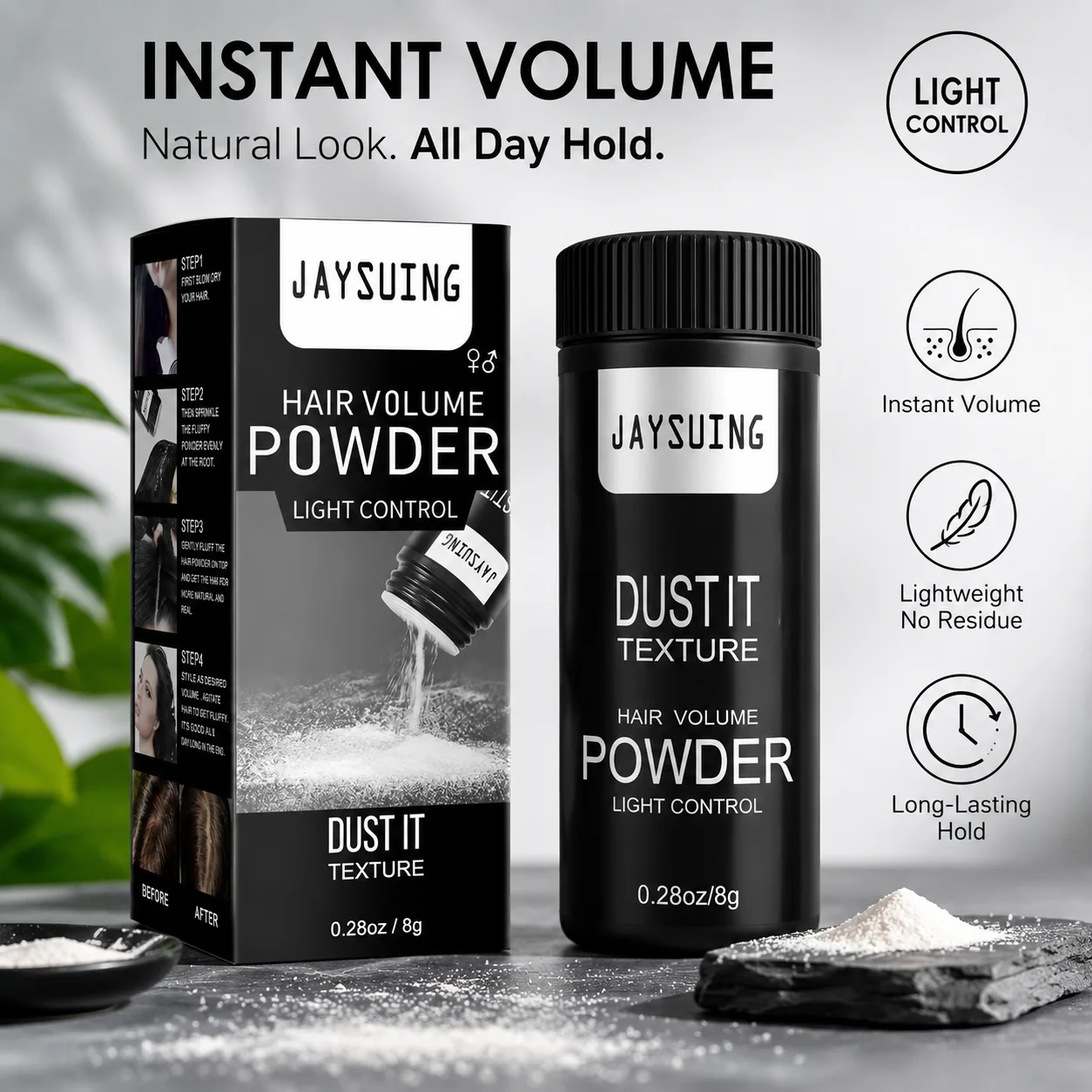 Volumizing Hair Styling Powder Long Lasting Oil Control Quick Setting DIY Hair Salon Styling Design Fluffy Hair Styling Powder