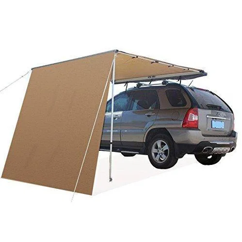 Aluminum Pole Frame Retractable Outdoor Camping Car Roof Top Tent Side Awning