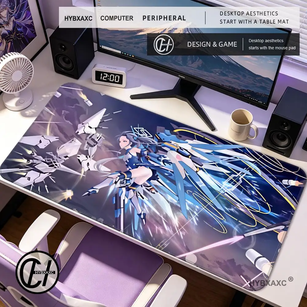 

HYBXAXC Blue Archive Hina Tsukatsuki Rio Tendou Arisu Alice Hasumi Kisaki Design Anime Game Mouse Pad