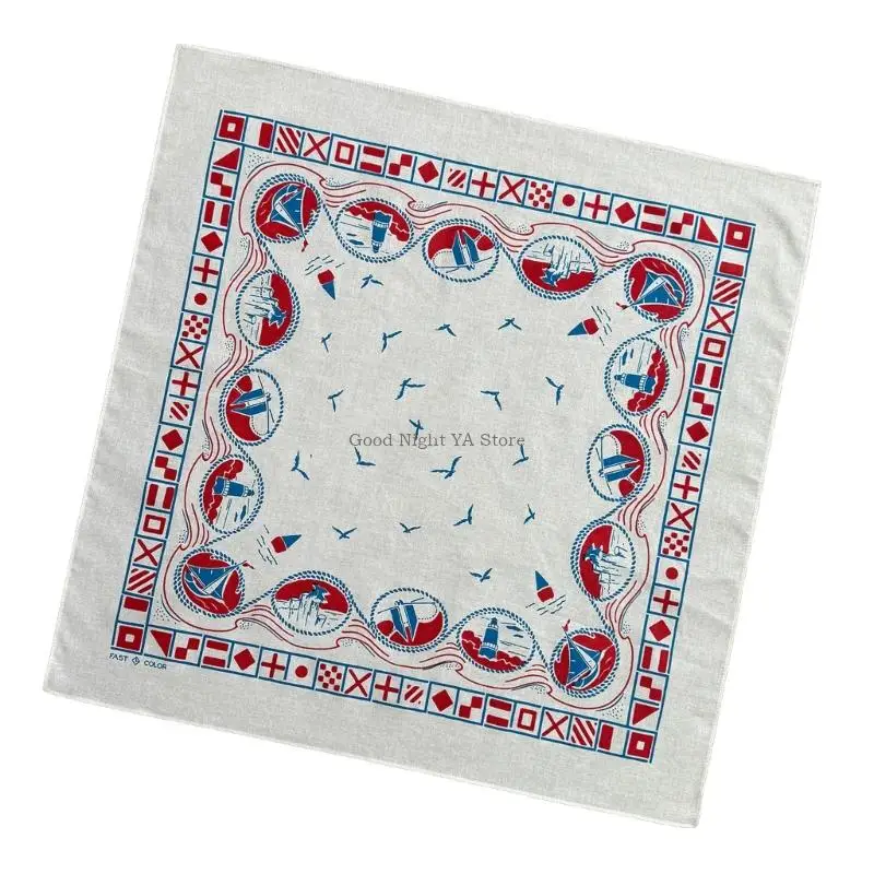 

Мягкий винтажный стиль, бандана, хлопковый шарф, универсальный модный аксессуар для шеи