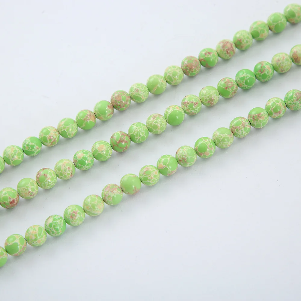 

Около 47 бусин/полосок Синтетический императорский бирюзовый 8 мм свободные аксессуары для бусин оптом DIY браслет прямые продажи с фабрики