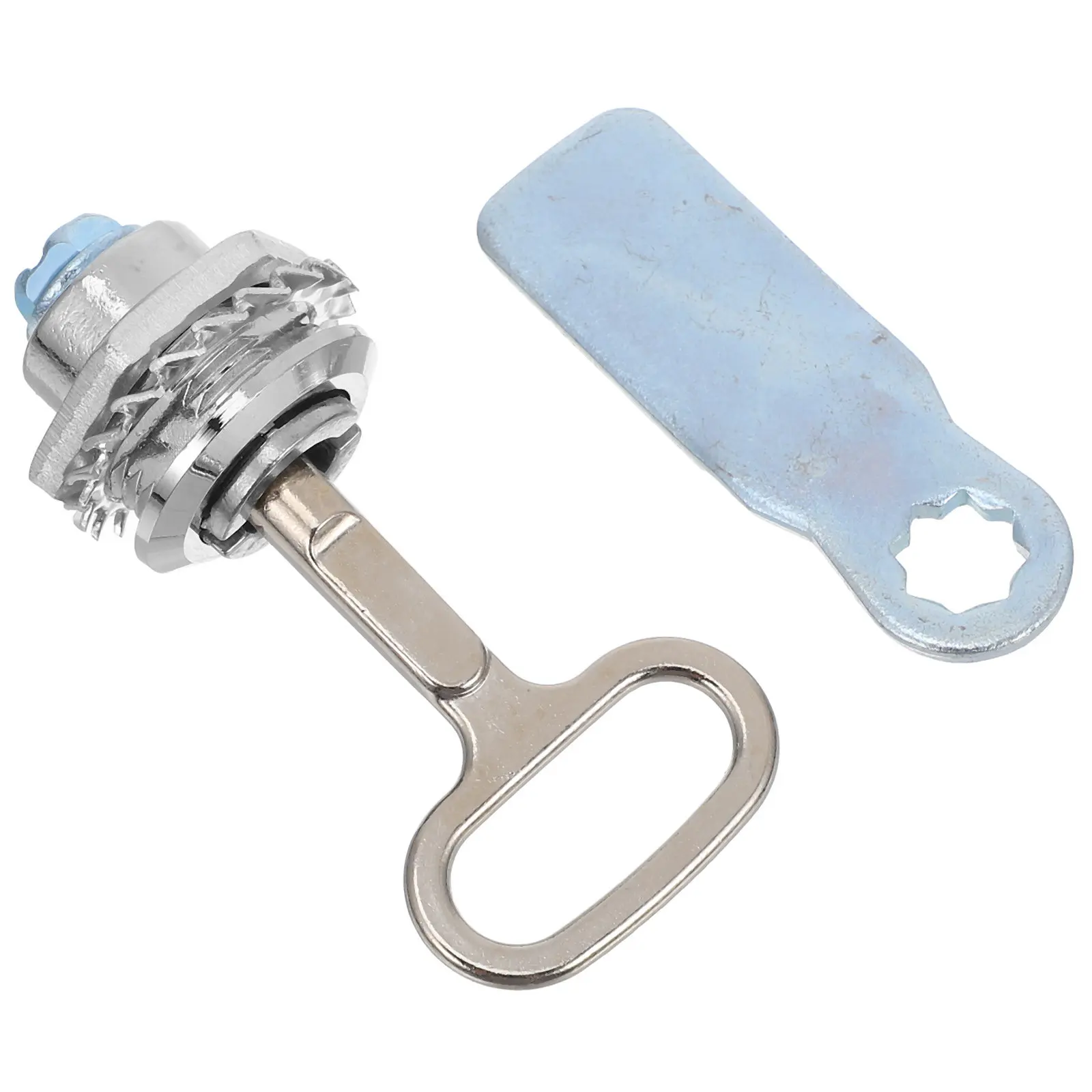 Zinc Alloy Cabinet Drawer Locks Safety Guard Panel Cam Lock Key Trash Can Rubbish Bin Water Meter Box