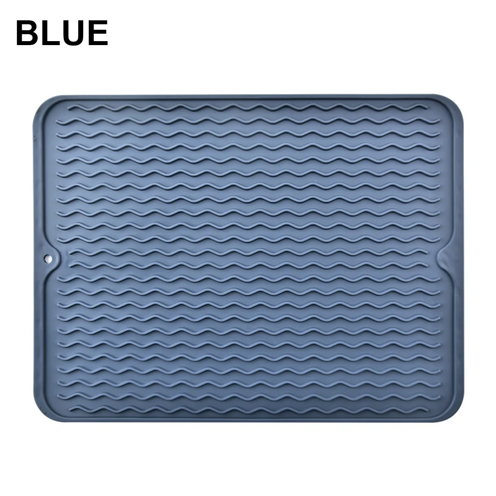 Foldable and Space saving Heat Resistant Silicone Dish Drying Mat 40 x 30 cm Perfect for Limited Counter Space