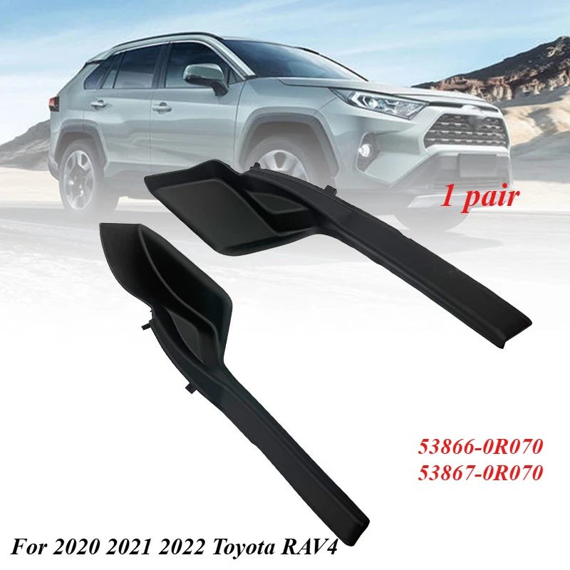 

2 шт. накладки-удлинители для боковых элементов кузова под лобовое стекло для Toyota RAV4 2020, 2021, 2022 годов