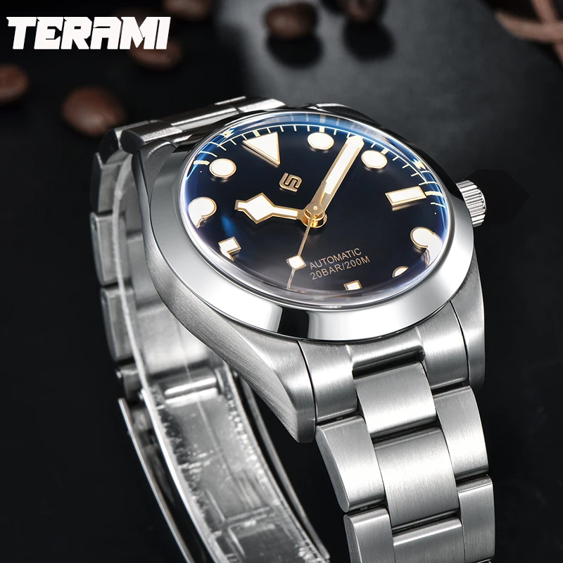 LIGE TERAMI Top Brand Luxury Mechanical Watch Simple Casual Sport Men\'s Watches Fashion Waterproof Luminous Automatic Clocks+Box