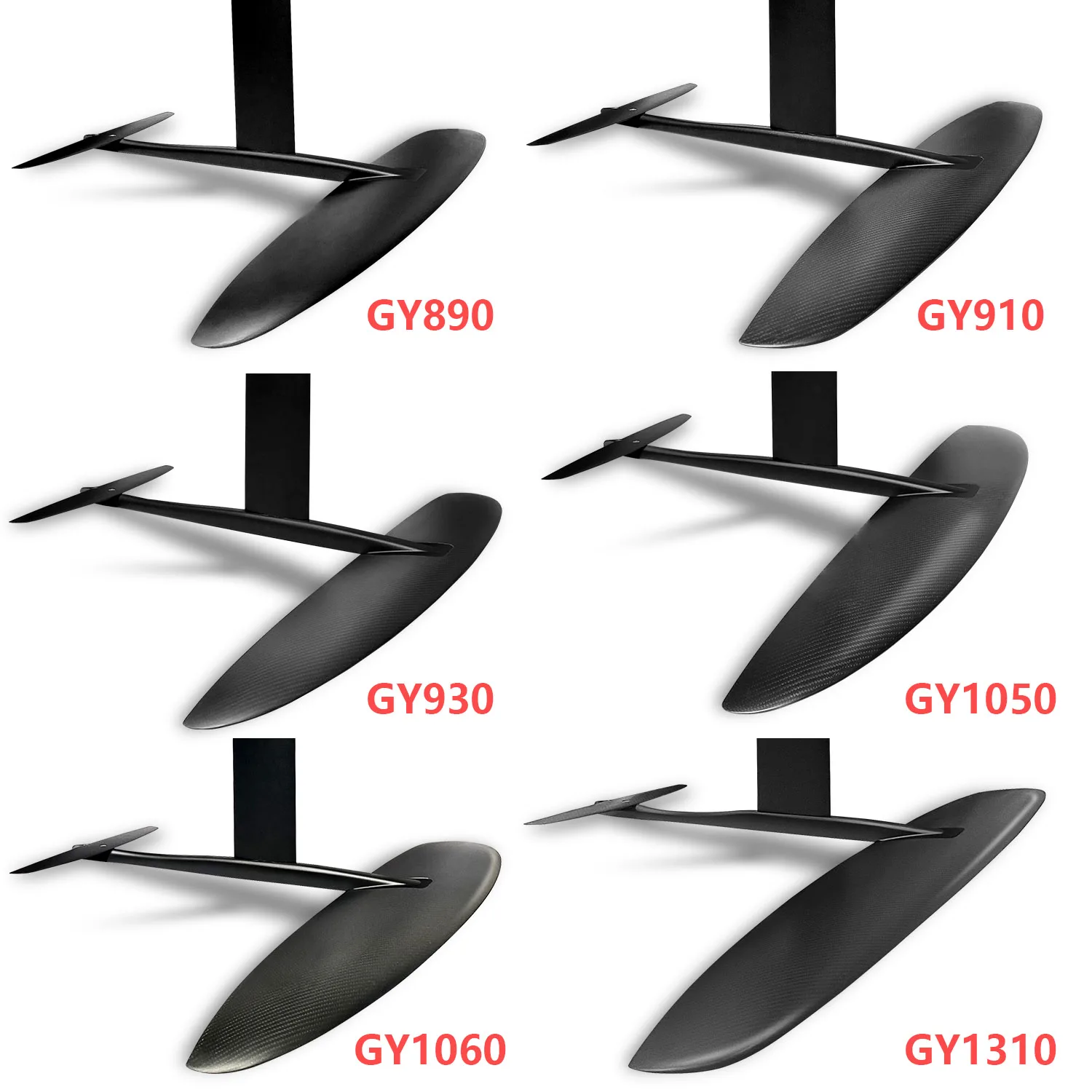 OEM New Arrival Aluminum Carbon Fiber Beginner Gy1050 Kitesurfing Windsurfing Pumping Sup Surfing Hydrofoil Surf Board