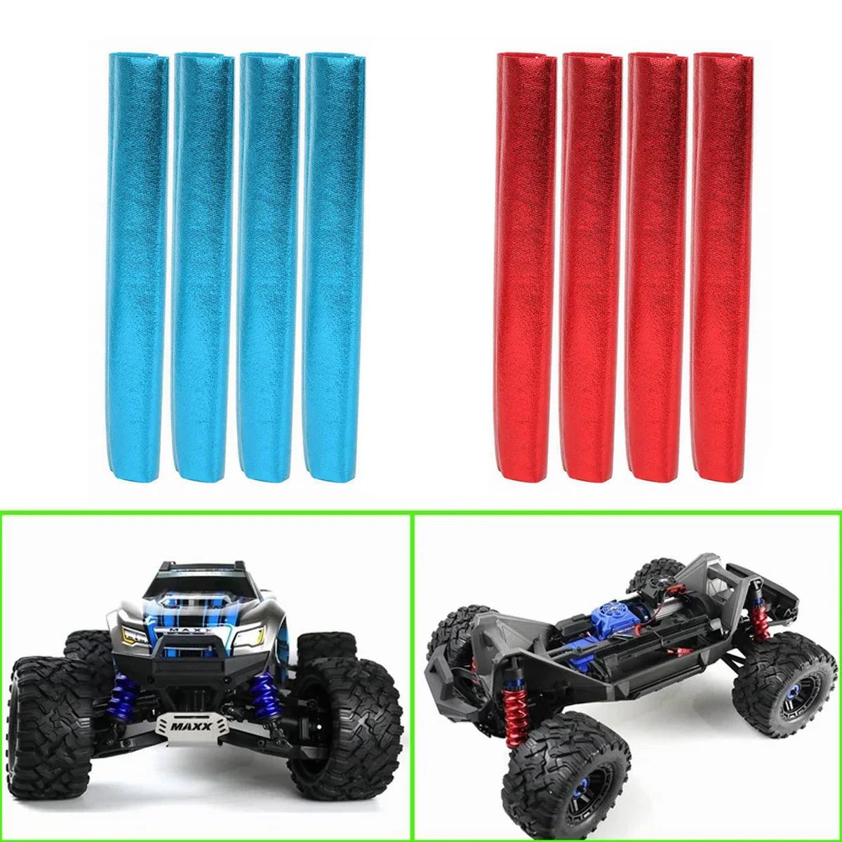 for Traxxas 1/10 89076-4 4S MAXX Shock Absorber Dust Cap Waterproof Cover RC Car Accessories Parts