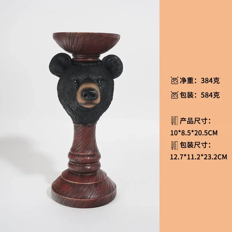 Christmas Tree Candlestick Stand Home Living Room Desktop Christmas Decoration Craft Holiday Atmosphere Resin Candlestick