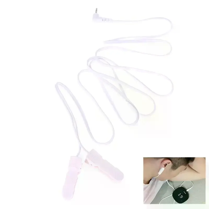 2.0/3.5mm Ear Clips Connection Cables Conductive Standard Pin Muscle Stimulator Digital Therapy Tens Unit Tool Machine