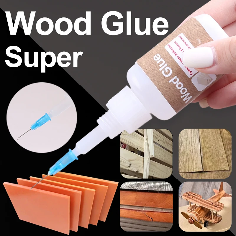 Poderoso super cola de madeira modelo em miniatura plástico extra forte segundos instantâneos adesivo cianoacrilato de secagem rápida 502 ligação de precisão