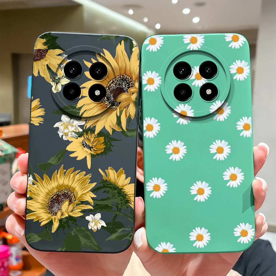 Cases For OPPO Realme 13 Pro 13 Pro Plus Flower Avocado Expression Anti-drop Shockproof Silicone Cover For Realme13 Pro+ Bumper