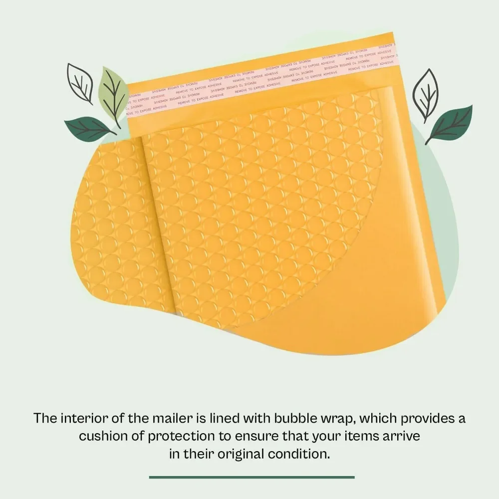 50 # 7 ซองกันกระแทกแบบฟองอากาศ ขนาด 14.25x20 นิ้ว ทำจากกระดาษคราฟท์  14.25x20 นิ้ว