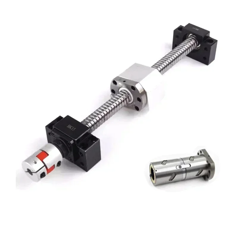Ball Screw Double Nut DFU1605 DFU2005 BallScrew Set Length 2000 1500 1000 End Processing Coupler Nut Cnc For Stepper Servo Motor 4
