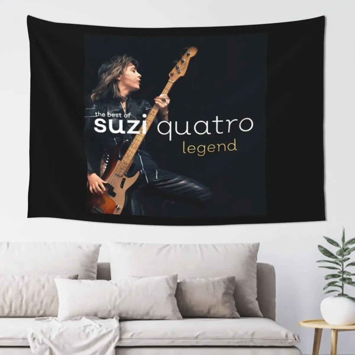 

Suzi Quatro Legend Tapestry Aesthetic Room Decor Aesthetic Room Decor Korean Bed Room Decoration Tapestry
