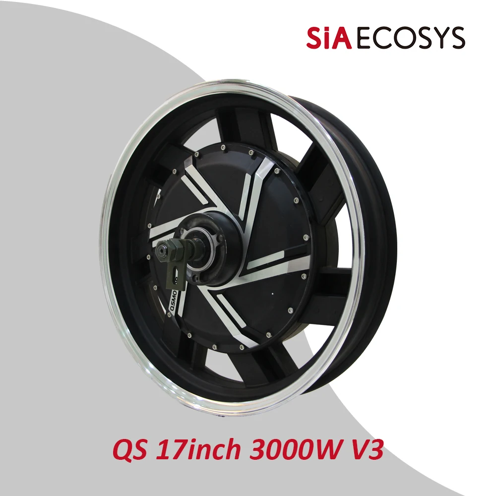 

QSMOTOR 17inch 3000W V3 72V 90KPH Wheel Rim Fast Speed Brushless Electric Hub Motor For Electrical Motorcycle From SIAECOSYS