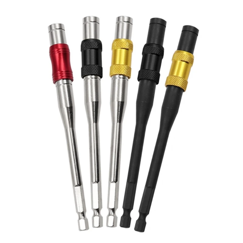 

Q2Q4 Durabl Steel Drill Bit Extension Rod Functional Bit Extension Rod for Power Tool Quick Change Holders Extension Guide